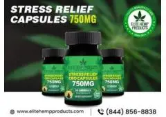 Discover Serenity with Elite Hemp Products' Stress Relief Capsules
