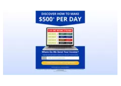 $500 Daily Income With Several Revenue Streams Starting Now!